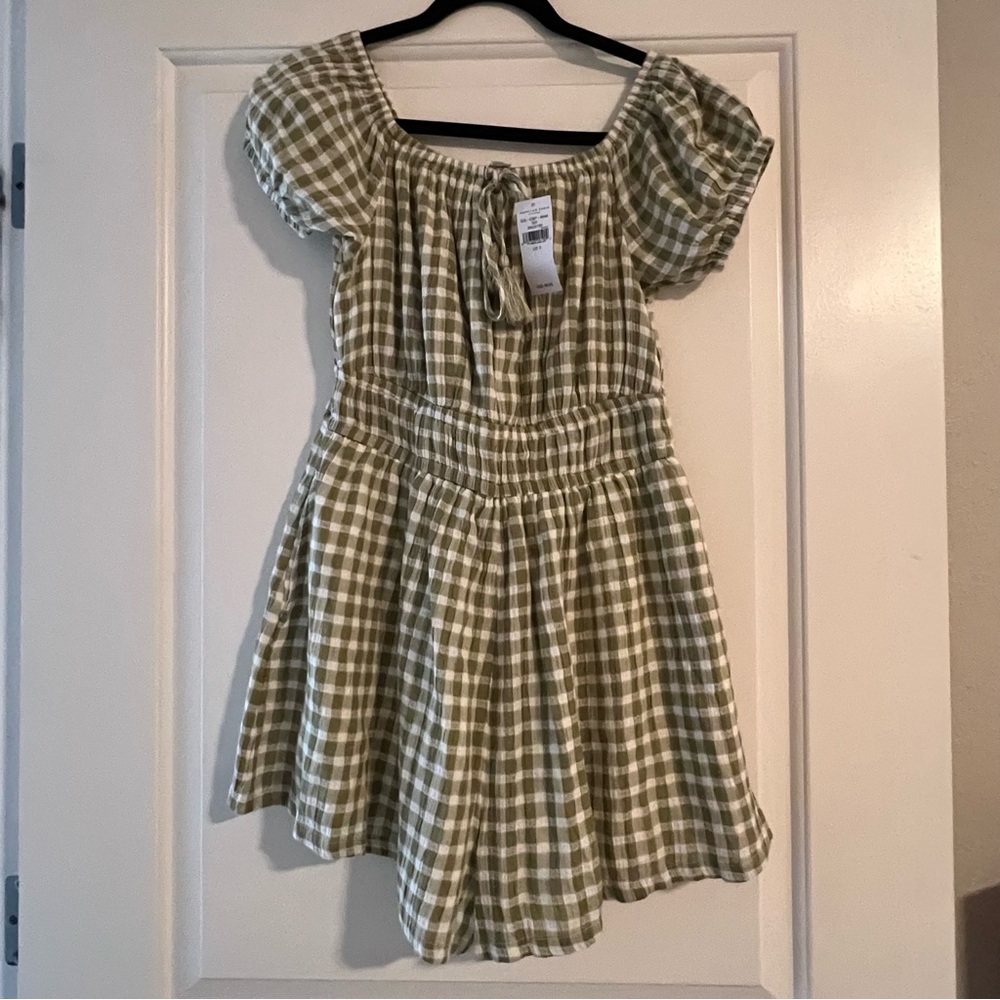 AE Summer Checkered Romper